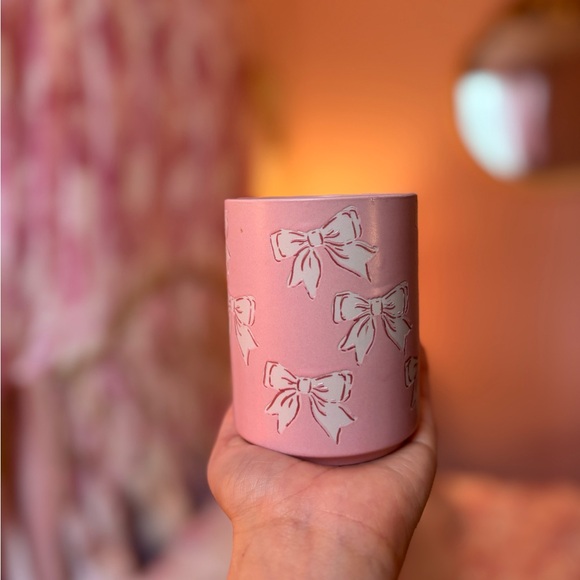 🎀 Pink Bow Cup LOVESHACKFANCY VIBES SOLD OUT NEVER USED. - Picture 2 of 2